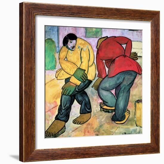 The Floor Polishers, 1911-Kasimir Malevich-Framed Giclee Print