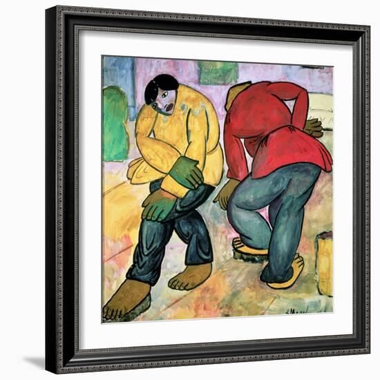 The Floor Polishers, 1911-Kasimir Malevich-Framed Giclee Print