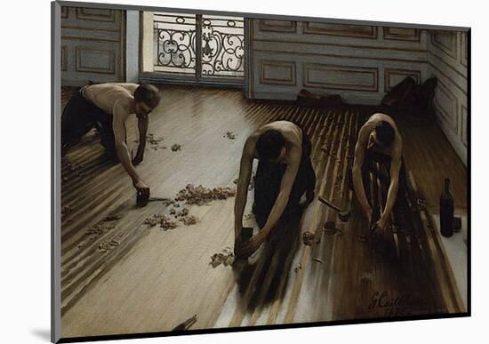 The Floor Scrapers, c.1875-Gustave Caillebotte-Mounted Art Print