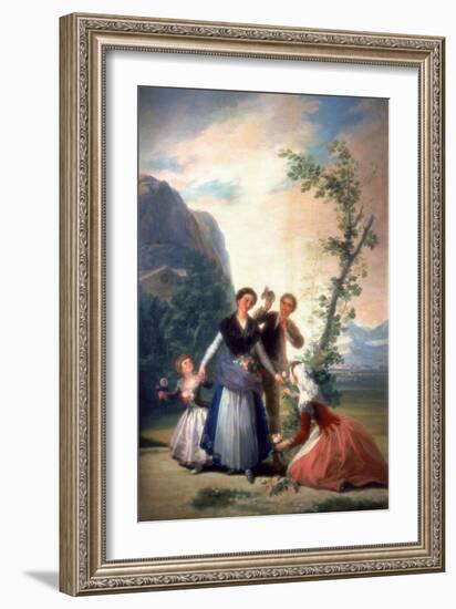 The Florists or Spring, 1786-Francisco de Goya-Framed Giclee Print