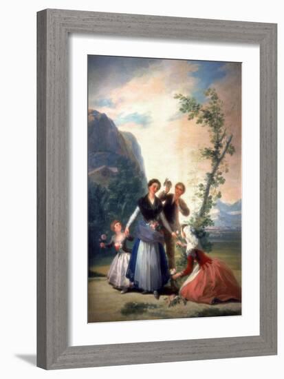 The Florists or Spring, 1786-Francisco de Goya-Framed Giclee Print