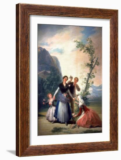 The Florists or Spring, 1786-Francisco de Goya-Framed Giclee Print