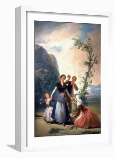 The Florists or Spring, 1786-Francisco de Goya-Framed Giclee Print