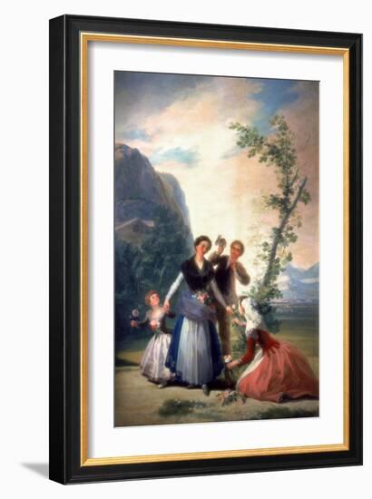 The Florists or Spring, 1786-Francisco de Goya-Framed Giclee Print