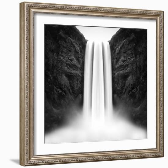 The flow of Skógafoss-Philippe Sainte-Laudy-Framed Photographic Print