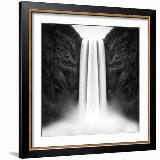 The flow of Skógafoss-Philippe Sainte-Laudy-Framed Photographic Print