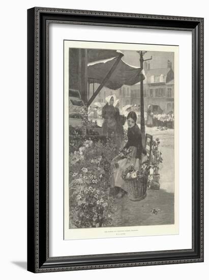 The Flower and Vegetable Market, Boulogne-Hector Caffieri-Framed Giclee Print