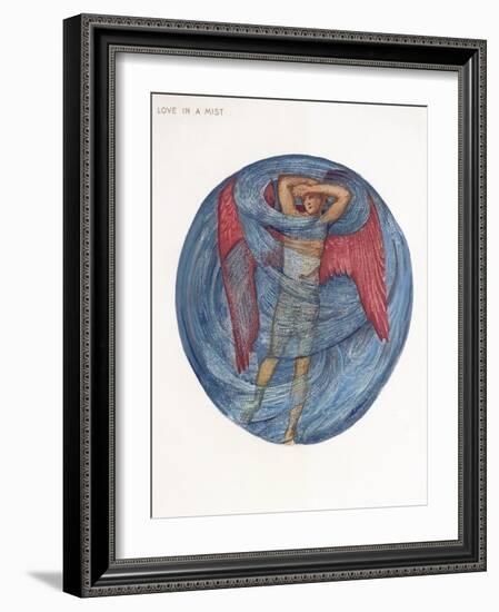 The Flower Book: I, Love in a Mist, 1905-Edward Burne-Jones-Framed Giclee Print