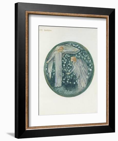 The Flower Book: XXXIV. White Garden, 1905-Edward Burne-Jones-Framed Giclee Print