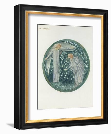 The Flower Book: XXXIV. White Garden, 1905-Edward Burne-Jones-Framed Giclee Print