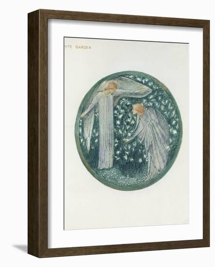 The Flower Book: XXXIV. White Garden, 1905-Edward Burne-Jones-Framed Giclee Print