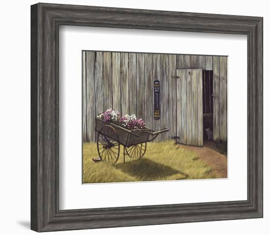 The Flower Cart-Kathleen Green-Framed Art Print