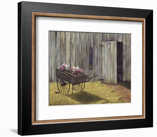 The Flower Cart-Kathleen Green-Framed Art Print