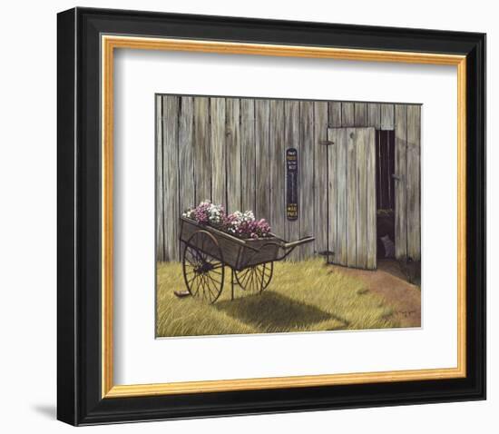 The Flower Cart-Kathleen Green-Framed Art Print