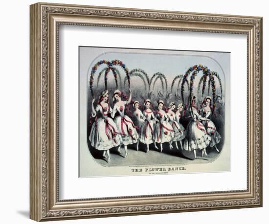 The Flower Dance-Currier & Ives-Framed Giclee Print