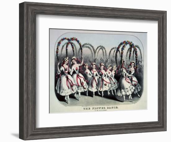 The Flower Dance-Currier & Ives-Framed Giclee Print