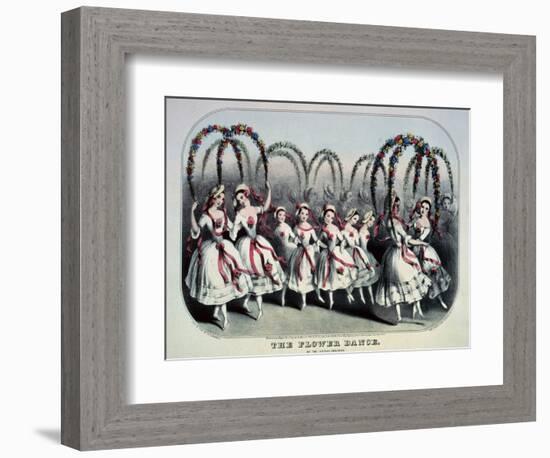 The Flower Dance-Currier & Ives-Framed Giclee Print