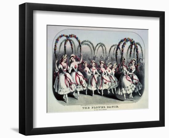 The Flower Dance-Currier & Ives-Framed Giclee Print