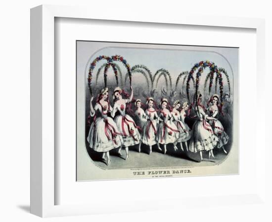 The Flower Dance-Currier & Ives-Framed Giclee Print