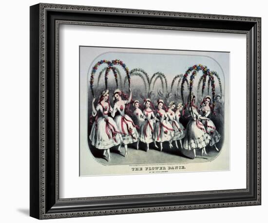 The Flower Dance-Currier & Ives-Framed Giclee Print