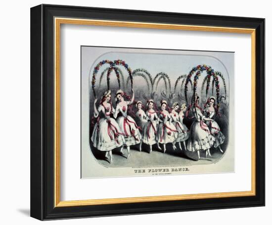 The Flower Dance-Currier & Ives-Framed Giclee Print