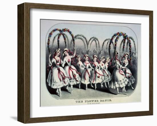 The Flower Dance-Currier & Ives-Framed Giclee Print