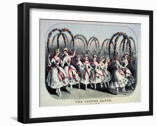 The Flower Dance-Currier & Ives-Framed Giclee Print
