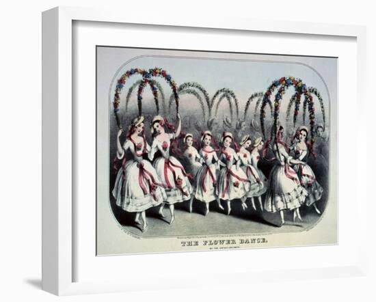 The Flower Dance-Currier & Ives-Framed Giclee Print