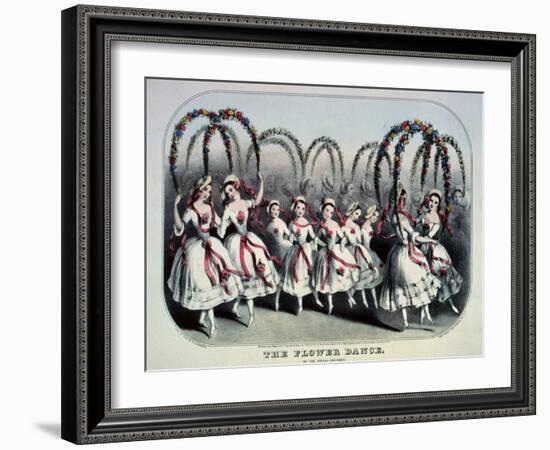 The Flower Dance-Currier & Ives-Framed Giclee Print