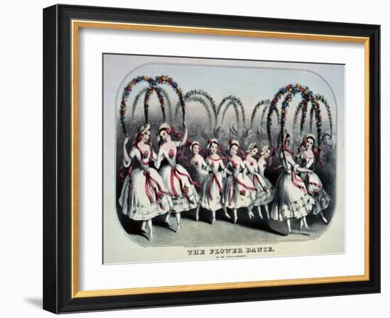 The Flower Dance-Currier & Ives-Framed Giclee Print