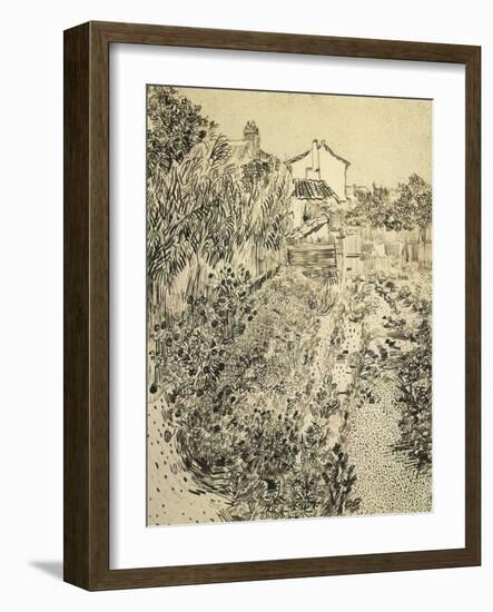 The Flower Garden, 1888-Vincent van Gogh-Framed Giclee Print