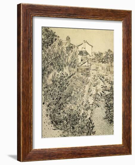 The Flower Garden, 1888-Vincent van Gogh-Framed Giclee Print