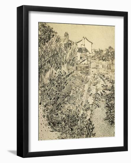 The Flower Garden, 1888-Vincent van Gogh-Framed Giclee Print