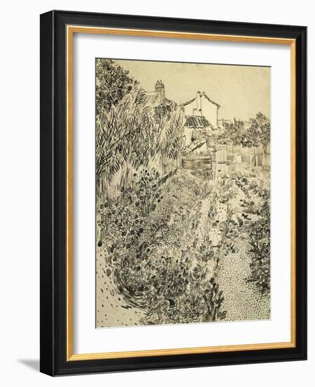 The Flower Garden, 1888-Vincent van Gogh-Framed Giclee Print