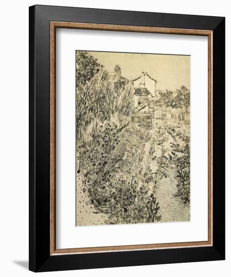 The Flower Garden, 1888-Vincent van Gogh-Framed Giclee Print