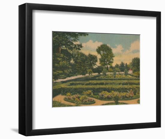 'The Flower Garden, a view of the west end', 1946-Unknown-Framed Giclee Print
