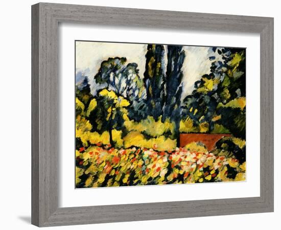 The Flower Garden at Choisel, C.1931 (Oil on Canvas)-Louis Valtat-Framed Giclee Print