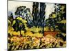 The Flower Garden at Choisel, C.1931 (Oil on Canvas)-Louis Valtat-Mounted Giclee Print