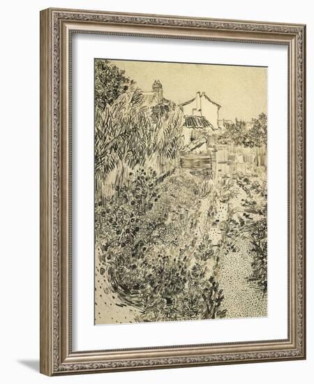 The Flower Garden, c.1888-Vincent van Gogh-Framed Giclee Print