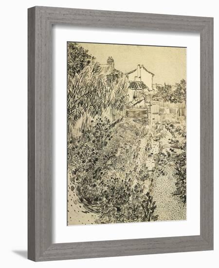 The Flower Garden, c.1888-Vincent van Gogh-Framed Giclee Print