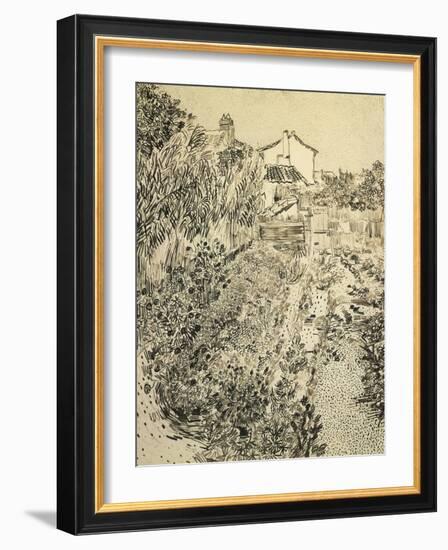 The Flower Garden, c.1888-Vincent van Gogh-Framed Giclee Print