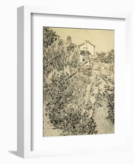 The Flower Garden, c.1888-Vincent van Gogh-Framed Giclee Print