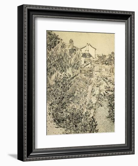 The Flower Garden, c.1888-Vincent van Gogh-Framed Giclee Print