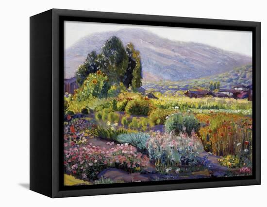 The Flower Garden-Joseph Kleitsch-Framed Stretched Canvas