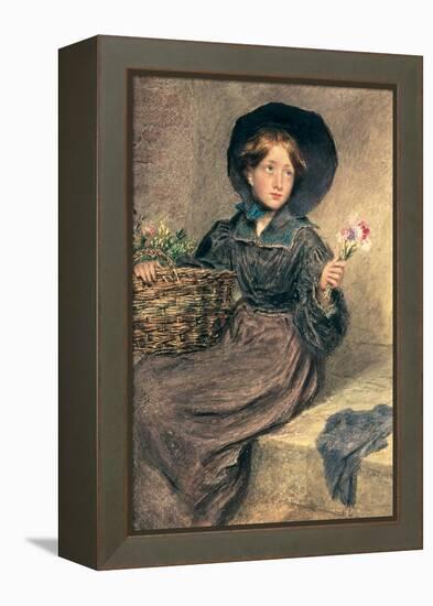 The Flower Girl, 1833-William Henry Hunt-Framed Premier Image Canvas