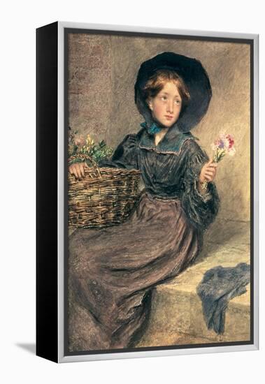 The Flower Girl, 1833-William Henry Hunt-Framed Premier Image Canvas