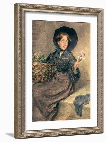 The Flower Girl, 1833-William Henry Hunt-Framed Giclee Print