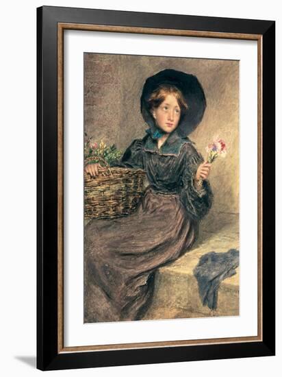 The Flower Girl, 1833-William Henry Hunt-Framed Giclee Print