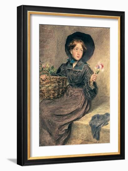 The Flower Girl, 1833-William Henry Hunt-Framed Giclee Print