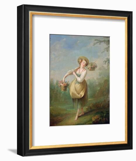 The Flower Girl-Jean-Baptiste Huet-Framed Giclee Print